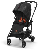 Прогулочная коляска Cybex Melio Street без дождевика, real black, цвет шасси: черный