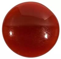 Кабошон из красного Сердолика, круглый, размер 20 мм, вес 5 грамм