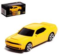 Машина металлическая DODGE CHALLENGER SRT DEMON, 1:64, цвет жёлтый