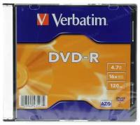 DVD-R 4.7GB Verbatim 16x, slim