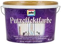 Краска структурная для стен белая JOBI Putzeffektfarbe 10 л