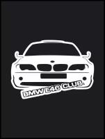 Наклейка на авто "BMW e46 club - БМВ е46 клуб" 17х12 см