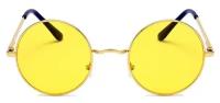 Очки «Джона Леннона» круглые в стиле хиппи, цвет жёлтый