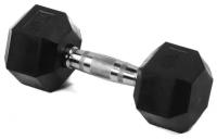 Гантель гексагональная Lite Weights обрезиненная 3183LW, 7кг