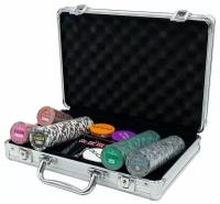 Покерный набор CASH, 200 фишек 14 г с номиналом в чемодане