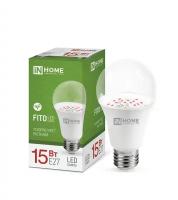 Лампа светодиодная LED-A60-FITO ЛОН А60 E27 15W 15мкмоль IN HOME 6502