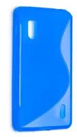 Чехол силиконовый для LG Optimus G / E973 S-Line TPU (Синий)