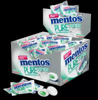 Mentos (H) Pure white Нежная Мята жевательная резинка 2г 100шт