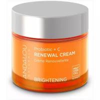 Andalou Naturals Восстанавливающий крем для лица Пробиотики + витамин С Brightening Probiotic + C Renewal Cream, 50 мл