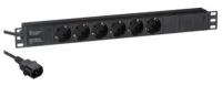 Блок розеток Exegate ServerPro PDU-19H604 6шт, 1U, 19", 2.5 м