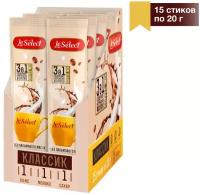 Кофе растворимый 3 в 1 в пакетиках, "Классик", Le Select, шоубокс 15 шт. по 20 г