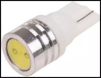 Автолампа диод T10(W5W) 12V 1 SMD Блистер EXTRA LIGHT без цоколя 1-конт Белая SKYWAY компл. 2 шт. Габариты, номер, салон, S08201336