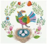 Набор для вышивания "Певчая птичка", 30,5x34 см, PANNA