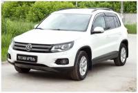 Накладки на передние фары (реснички) Volkswagen Tiguan 2011-2015