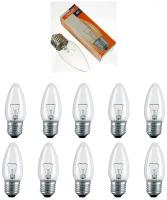 Лампа Накаливания OSRAM 40W 230V Е27 Свеча прозрачная 400Лм, уп. 10шт