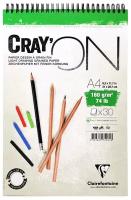 Clairefontaine Блокнот для скетчей "Cray'ON", 30 л. A4, 160г/м2, мелкозернистая