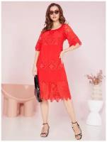 Платье NOAL, размер 48-52, красный