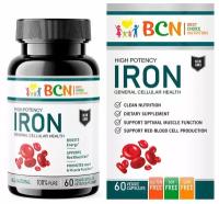 Iron BCN 200 mg, 60 капсул