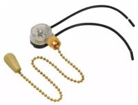 06-0245-A Выключатель для настенного светильника с деревянным наконечником gold блист. Rexant