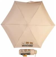 Зонт складной Moschino 8061-OCD Scribble bear Dark beige