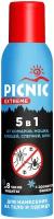 Picnic Extreme Аэрозоль 5 в 1 от комаров, мошки, клещей, слепней, блох Т150мл