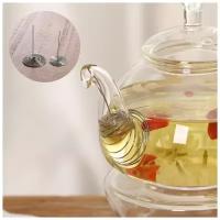Фильтр, сито для чайника, для заваривания чая GOOD TASTE, фильтр спиральный для заварочного чайника. фильтр пружинка в носик чайника.1 шт