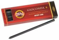 Грифели для цанговых карандашей Koh-I-Noor "Gioconda", 2B, 5,6мм, 6шт, круглый