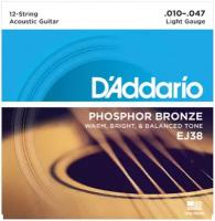 Комплект струн для 12-струнной гитары D'Addario EJ38