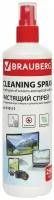 Чистящая жидкость-спрей BRAUBERG для экранов всех типов и оптики, универсальная, 250 мл, 510117