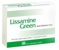 Полоски офтальмологические диагностические Lissamine Green №100