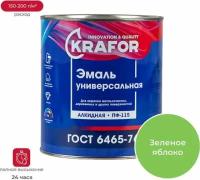 Эмаль Krafor ПФ-115 2,7кг Зелёное яблоко 26 013