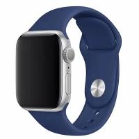 Синий матовый ремешок для Apple Watch 38/40/41 mm Sport Band