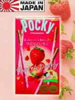 Печенье палочки Pocky поки Клубника, 55 гр, 1 шт., Япония