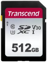 Карта памяти SDXC 512ГБ Class10 Transcend UHS-I U3 (ts512gsdc300s)