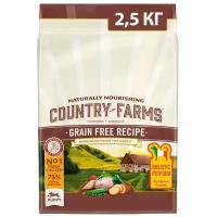 Сухой корм для щенков Country Farms беззерновой, курица