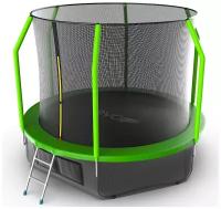 Каркасный батут EVO Jump Cosmo 10FT с нижней сетью 305х305х254 см, green