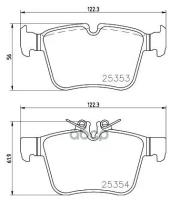 Колодки Задние Mb W205/Glc (X253) Wk+ Brembo P50122 Brembo арт. P50122