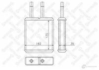 10-35169-SX_радиатор печки! Mazda 626 1.8-2.0i/2.2 12V/2.5 24V 87-97 STELLOX 1035169SX | цена за 1 шт