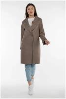 Пальто-реглан EL PODIO демисезонное, силуэт свободный, средней длины, размер 44/158-176, коричневый