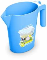 Кувшин-подставка держатель под молочные пакеты, кувшин пластиковый для молока, воды, лимонада Martika 1 л, слоновая кость