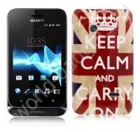 Пластиковый чехол Retro Keep Calm для Sony Xperia Tipo Dual / ST21i