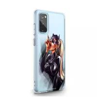 Прозрачный силиконовый чехол MustHaveCase для Samsung Galaxy S20 FE Kitty/ Кошечка для Самсунг Галакси С20ФЕ