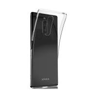 Силиконовый чехол Brosco для Sony Xperia 1 / 1 Dual прозрачный