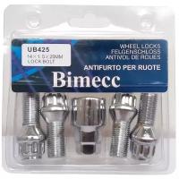 Болты-секретки M14 x 1.5 Bimecc UB425 конусные под ключ 19 и 21