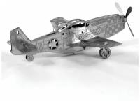 Металлический 3D конструктор самолет Мустанг (Mustang P-51 Metal Earth)