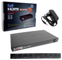 Разветлитель H139 HDMI Splitter 1x8 port (Black)