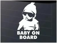 Наклейка на авто, Автомобильная наклейка "Baby on board" (ребенок в машине)