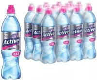 Вода питьевая Aqua Minerale Active Малина негазированная, спорт ПЭТ, 12 шт. по 0.5 л