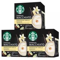 Кофе в капсулах Starbucks Vanilla Macchiato для Dolce Gusto, 12 кап. в уп., 3 уп