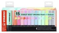 Набор текстовыделителей Stabilo Boss Original Pastel (толщина линии 2-5 мм, 15 цветов)